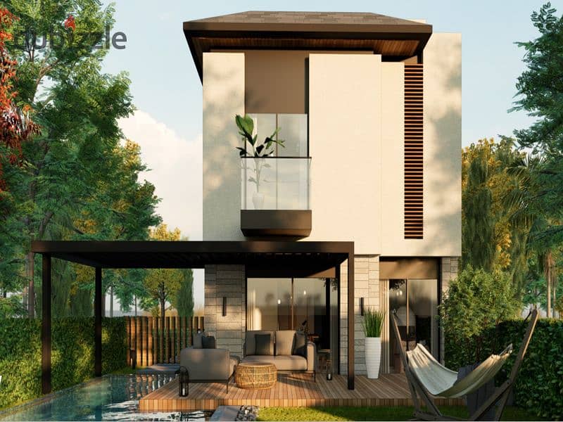 Sky Villa *Resale* with a private roof area with a view directly onto the lagoon in Telal East 9