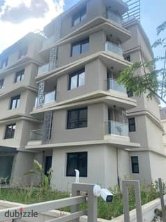 "Apartment with garden, fully finished in Badia compound by Palm Hills, owned by Yassin Mansour. It is the first smart compound in October, near MSA