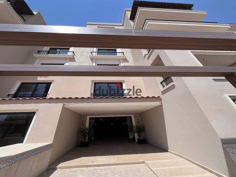 Apartment for sale in a private garden, fully finished, with the real estate developer, Dorra, in the heart of New Zayed, in the Village West Compound 3