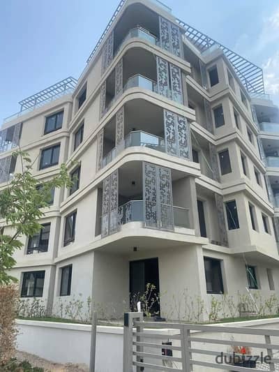 An apartment with high-end finishes in the Badia compound by Palm Hills,Yassin Mansour. It is the first smart compound in October, located near MSA