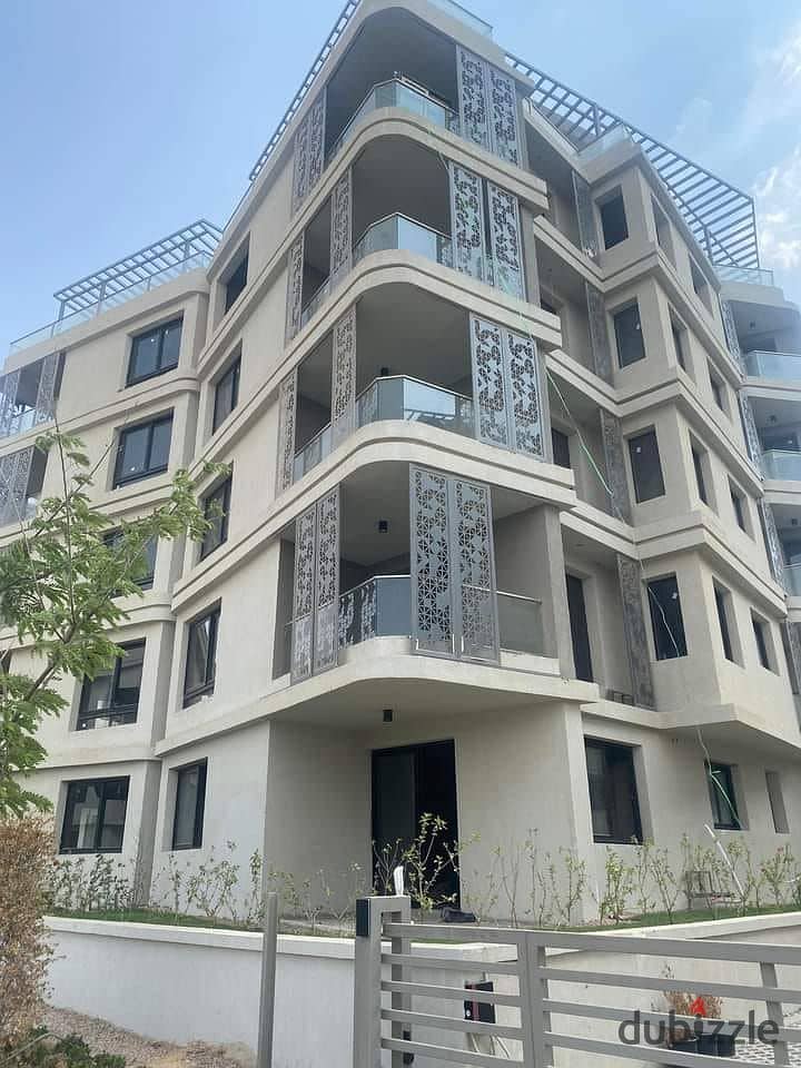 An apartment with high-end finishes in the Badia compound by Palm Hills,Yassin Mansour. It is the first smart compound in October, located near MSA 0