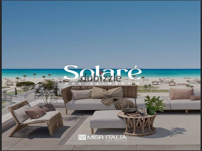 Chalet for sale in Solari Ras El Hekma with Misr Italy | fully finished | with first row lagoon view | With 5% down payment 5