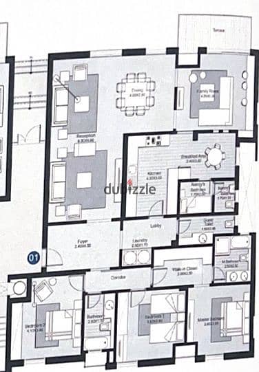 Apartment 260m Ground Floor for Sale Courtyards Sodic Westwon Sheikh zayed شقة ارضي 260م للبيع سوديك ويستاون  الشيخ زايد 5