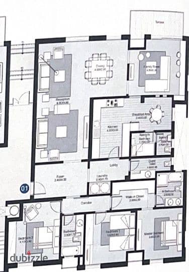 Apartment 260m Ground Floor for Sale Courtyards Sodic Westwon Sheikh zayed شقة ارضي 260م للبيع سوديك ويستاون  الشيخ زايد 7