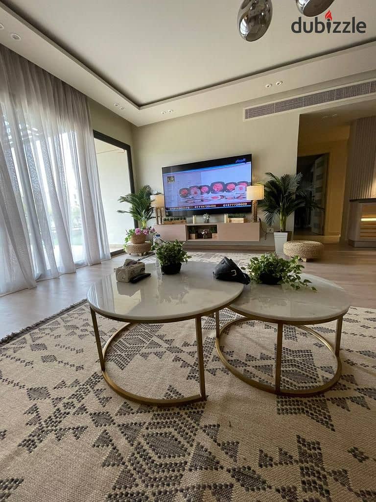 Apartment Ground Floor 226m For rent six west sheikh zayed fully furnished  شقة دور أرضي 226م للإيجار سوديك  6 ويست الشيخ زايد مفروشة بالكامل 1