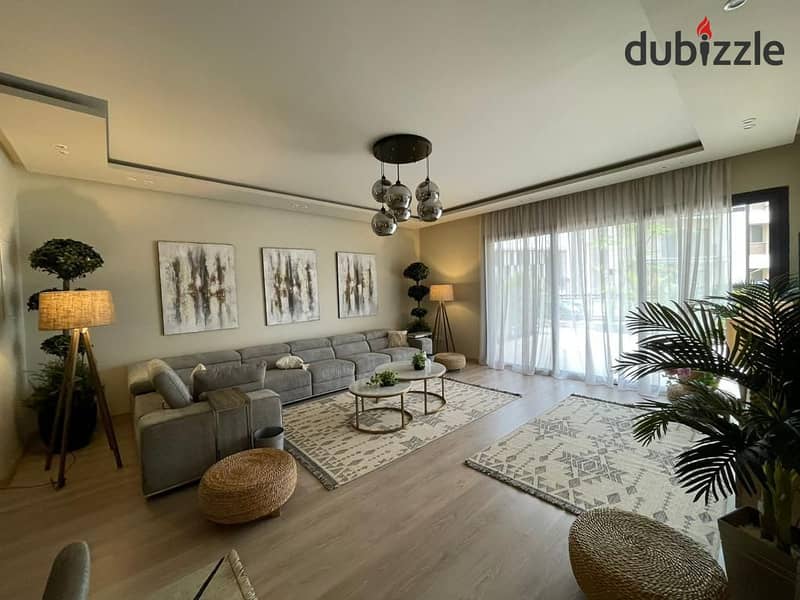 Apartment Ground Floor 226m For rent six west sheikh zayed fully furnished  شقة دور أرضي 226م للإيجار سوديك  6 ويست الشيخ زايد مفروشة بالكامل 3