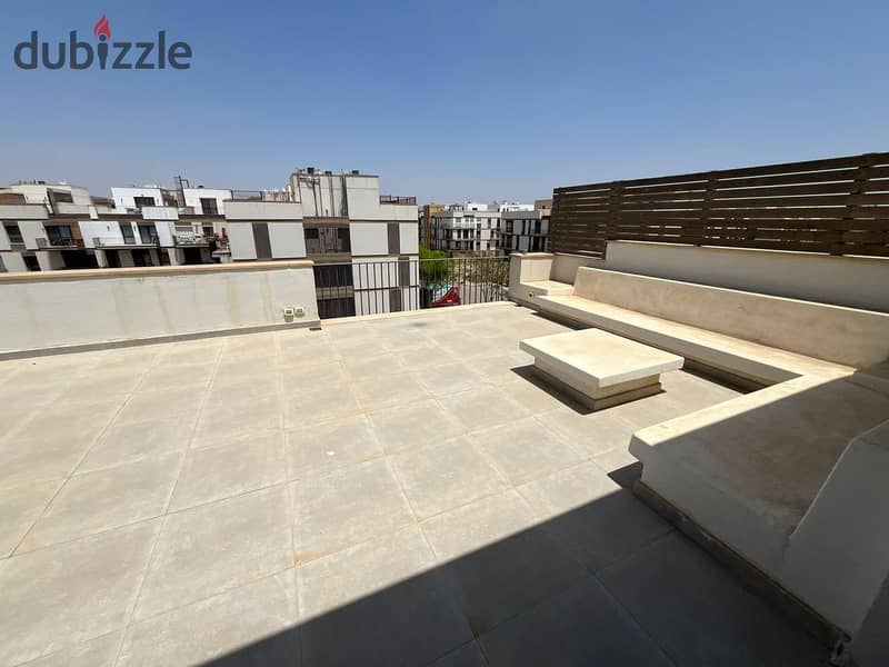 Studio 30m with roof terrace 120m for rent in the courtyards Sodic Fully furnished in sheikh zayed ستديو 30م للبيع ذا كورت يارد الشيخ زايد مفروش 9