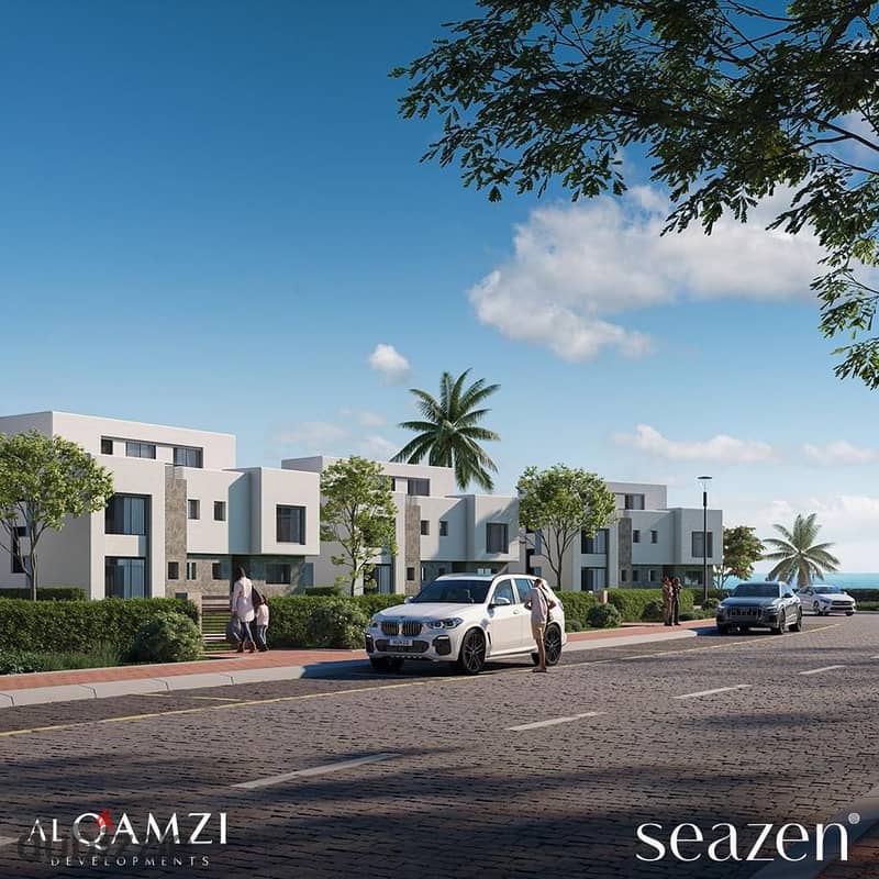 With a 24% discount on cash own a chalet with a garden of 150 m. fully finished with kitchen & air conditioners_in Al Qamzi on the North Coast | Seaze 3