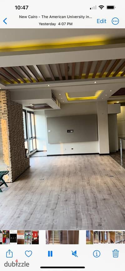 تربلكس للبيع في سوديك ايست تاون جمب الجامعة الامريكية بحرى متشطب مفروش ومتاجر Triplex in sodic Eastown beside AUC Fully finished, furnitured, rented