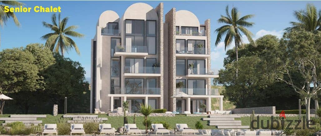 Own a chalet for the first time in Ras El Hekma, in installments up to 10 years with a 5% down payment with a finished lagoon view in Salt | Tatweer 4