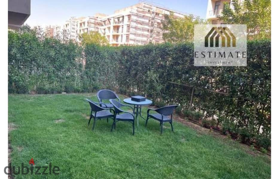 apartment 143m with garden semi furnished for rent elmarassem New Cairo 0