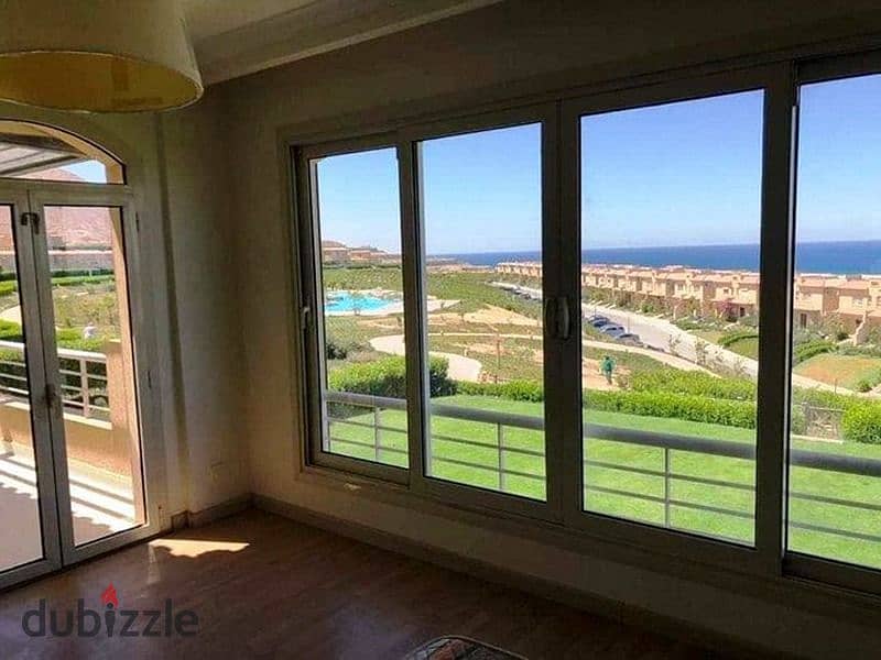 chalet 3 bedroom direct sea view for sale in telal sokhna 12