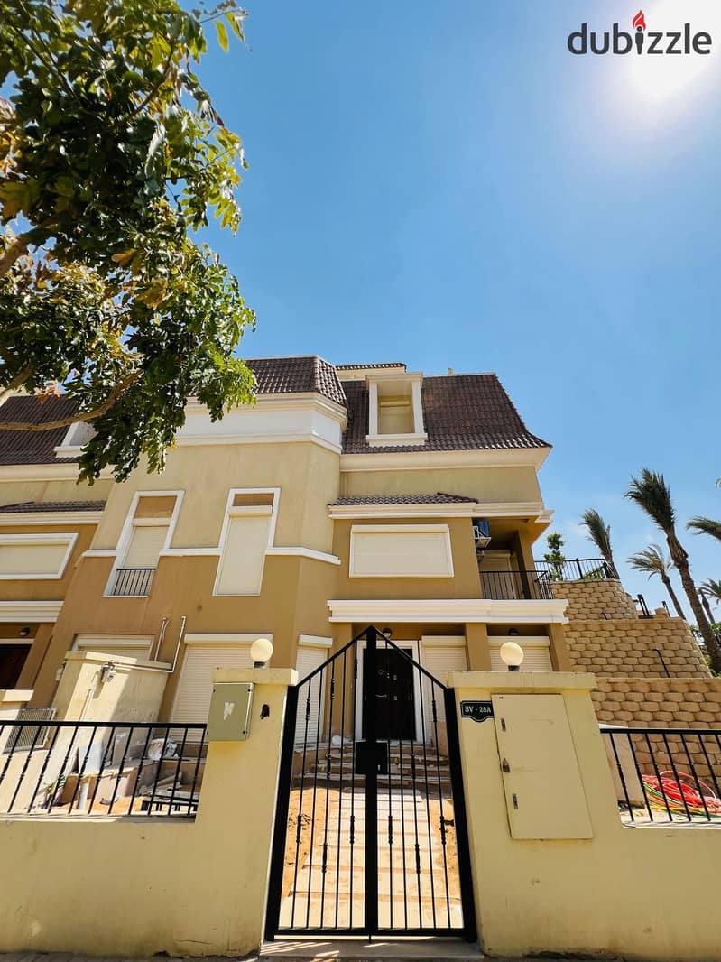 فيلا للبيع 212م كورنر بالتقسيط في كمبوند سراي القاهرة الجديدة | S Villa For Sale 212M Corner Prime View in Sarai Compound 3