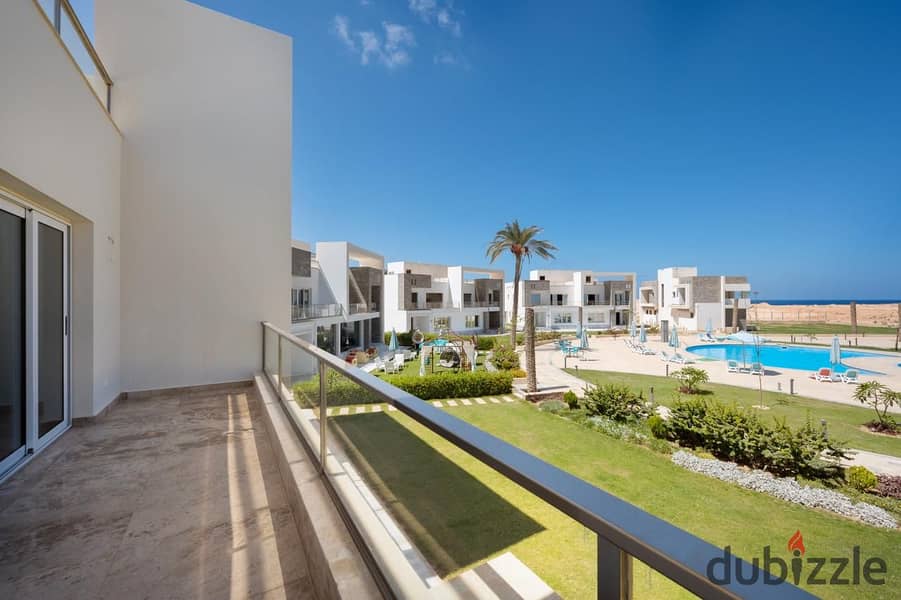 With a 25% discount own chalet with a garden 55-m. for the first time in Ras El Hekma with 0% down payment over the longest payment period in Sea view 2