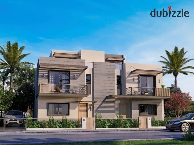 Own a 2-bedroom apartment with a garden area of ​​45 meters with a 5% down payment and a 23% cash discount in Sheikh Zayed_Hyde Park_Garden Lake 0