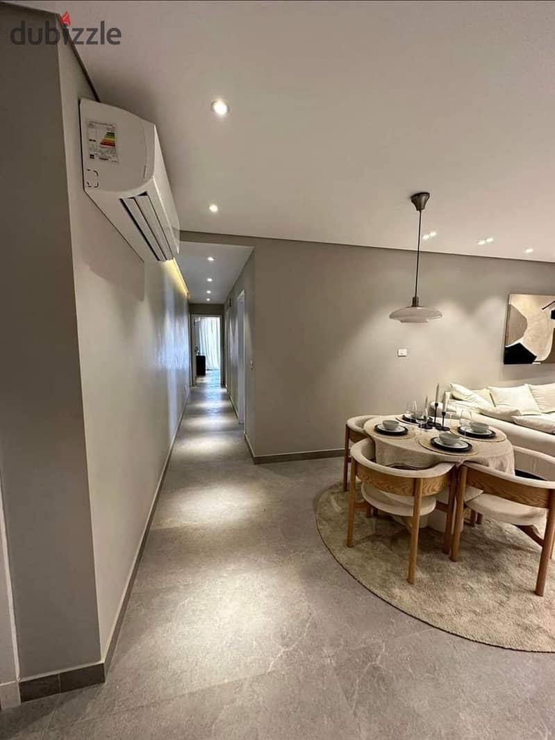 Directly from the owner, fully finished apartment with air conditioners at less than the company price in Dorra Village West Compound in the heart of 2