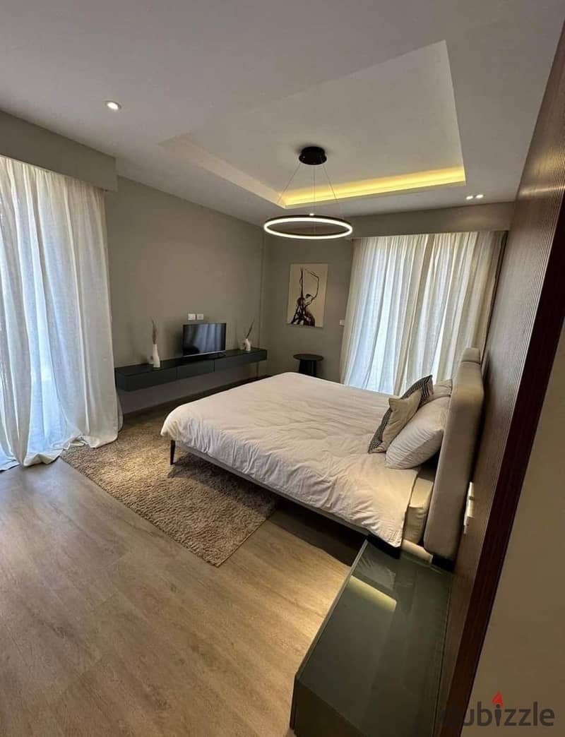 Directly from the owner, fully finished apartment with air conditioners at less than the company price in Dorra Village West Compound in the heart of 4