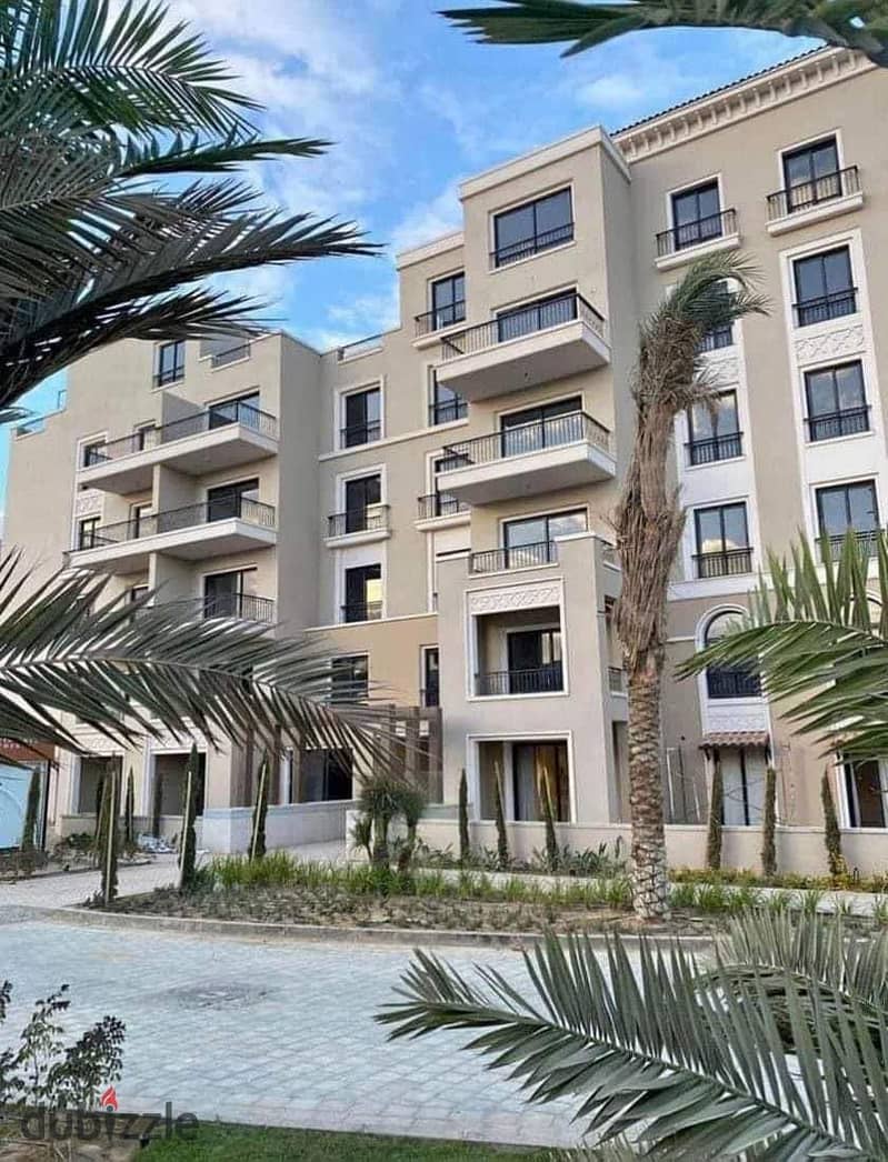 Directly from the owner, fully finished apartment with air conditioners at less than the company price in Dorra Village West Compound in the heart of 8