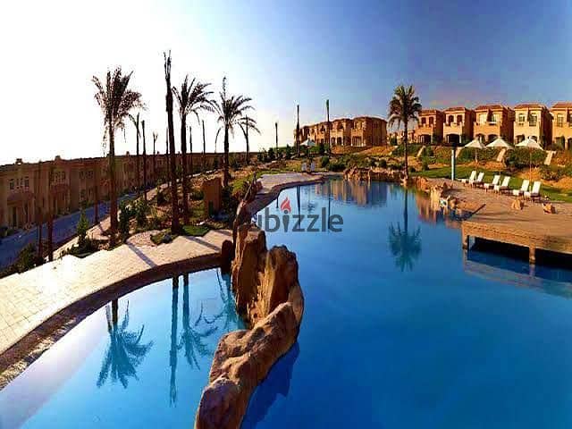 Chalet for sale sea view, Ain Sokhna Hills a special price, 130m sand beach, fully finished near Porto Sokhna, Zaafarana Road 8 years installments 9