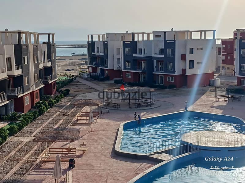 Chalet for immediate delivery, fully finished, for sale in installments in Ras Sudr, directly on the sea. Own a summer resort all year round + investm 10