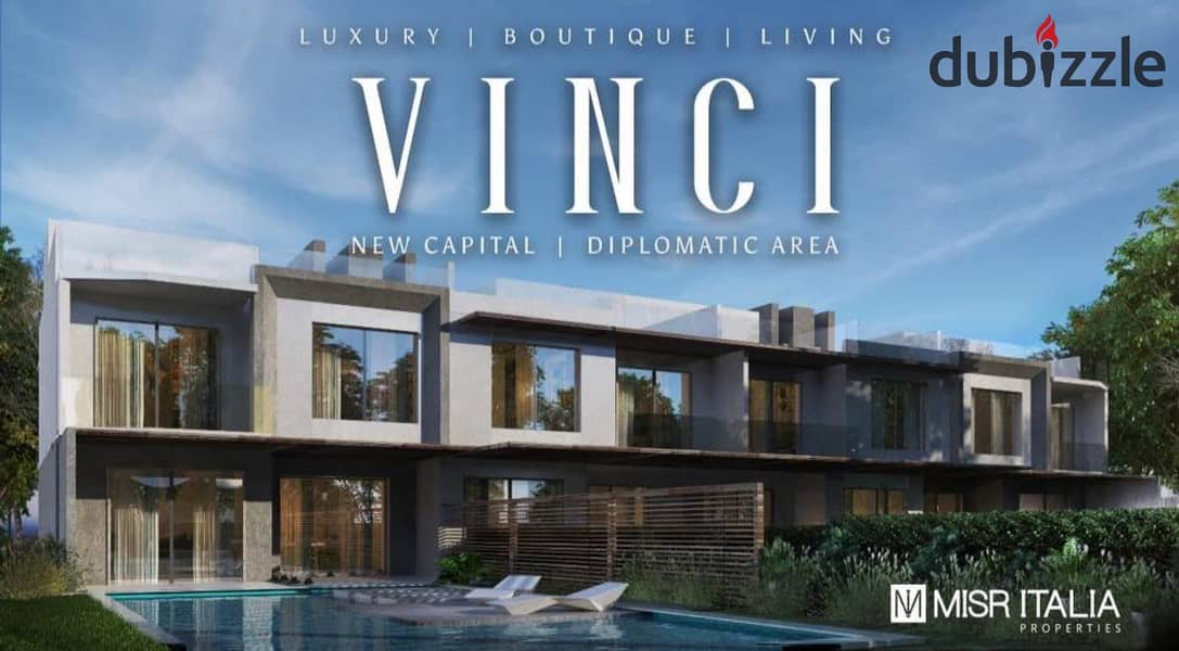 With a 5% down payment own an apartment with ready to move for a limited period with Misr Italia with a 30% discount on cash in the Administrat_Vinci 4