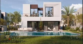 Fully finished villa + ACs for sale in Sheikh Zayed, Solana Compound, near Beverly Hills and Walk of Cairo