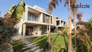 Villa for sale in the settlement in front of Cairo Airport, directly on the Suez Road and in front of the Kempinski Hotel