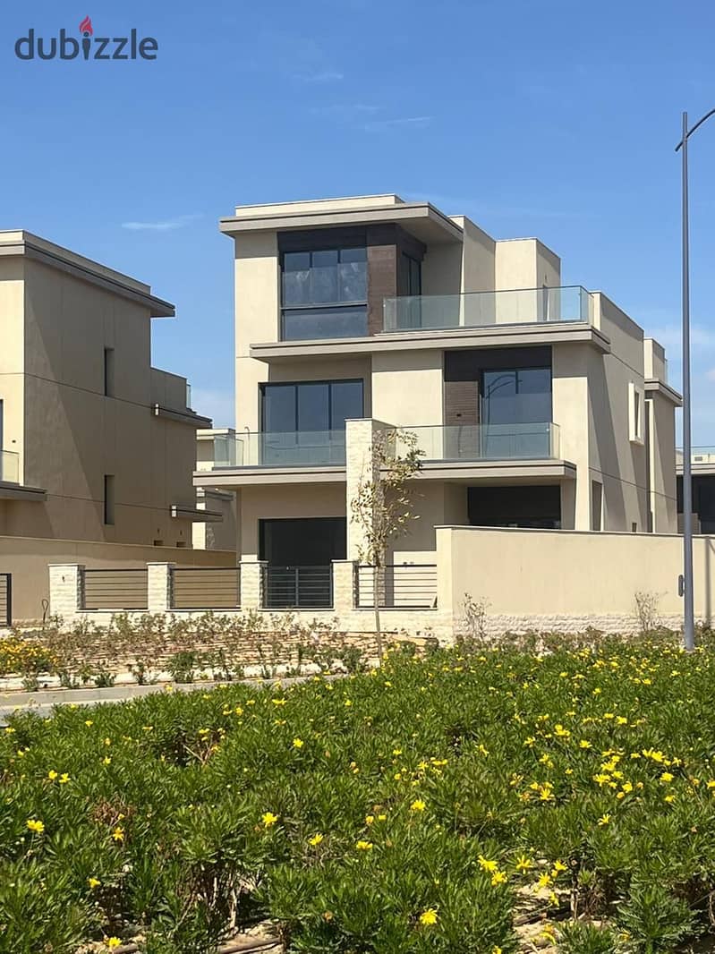 ready to move in the estates sodic Elsheikh zayed october villa for sale prime location with private pool in installment 4