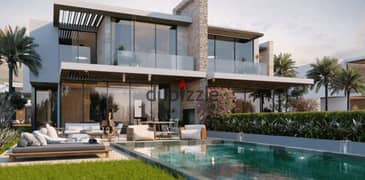 Villa for sale, first row, ultra super luxury finishing + adaptations, in Silver Sands, North Coast, by Naguib Sawiris 0