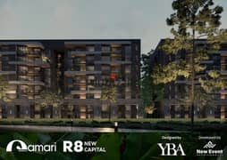 With a down payment starting from 5%, a semi-finished apartment of 120 square meters in the Qamari compound in the Administrative Capital in the R8 di 0