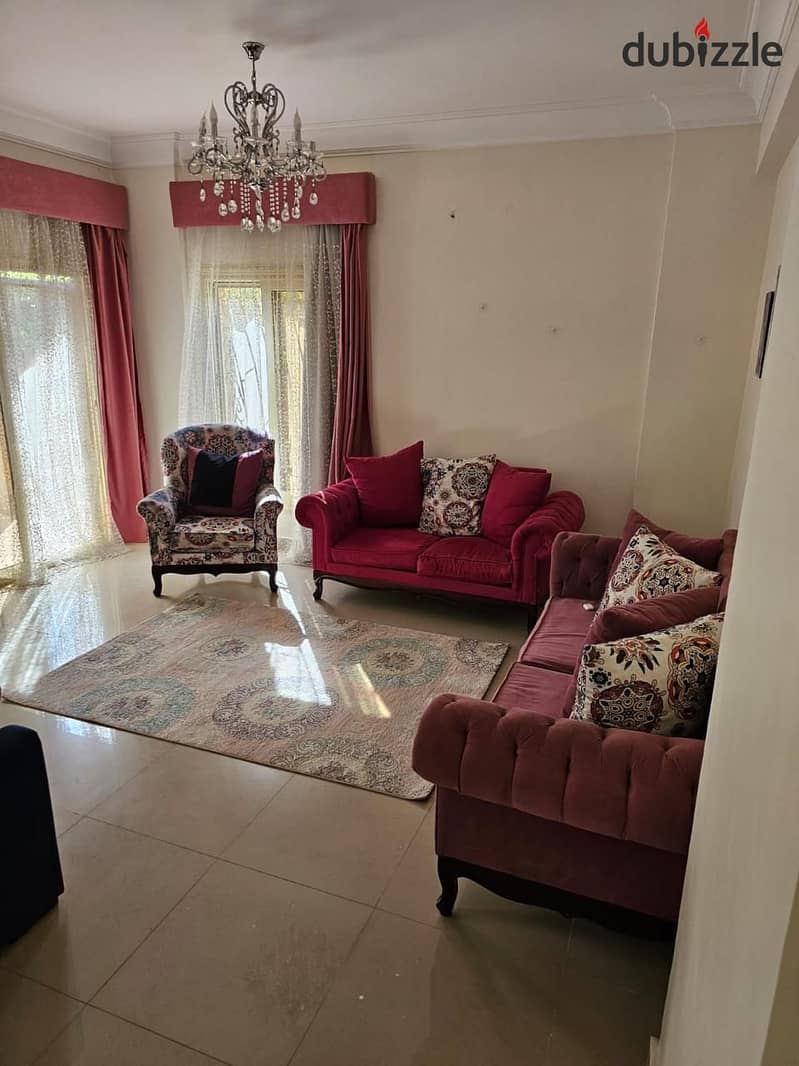 Furnished apartment for rent in Acacia Compound, close to Al-Rehab, the first residence 2