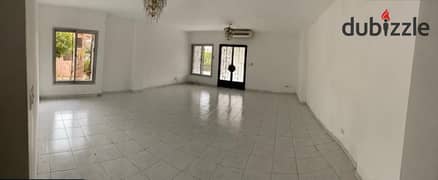 Ground floor apartment with garden for sale, 146 square meters, in Al-Rehab City, Phase 3