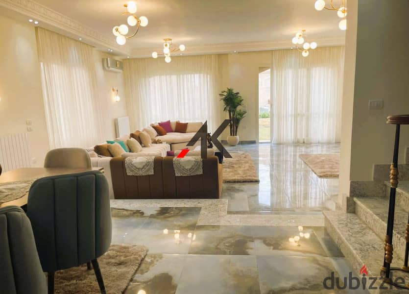 Prime Location Luxury Finished Stand Alone For Rent in El Patio Oro - New Cairo 21