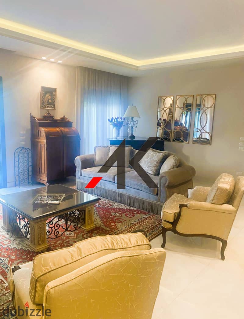 Prime Location Furnished Apartment with garden For Rent in Eastown - New Cairo 0