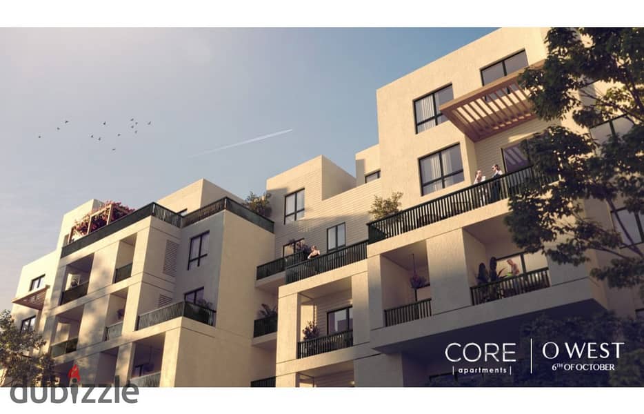 With Dp 2,050,000 EGP, a ground floor apartment with a garden in O West by Orascom, 6 October, for sale an apartment in O West Compound, Core phase 1