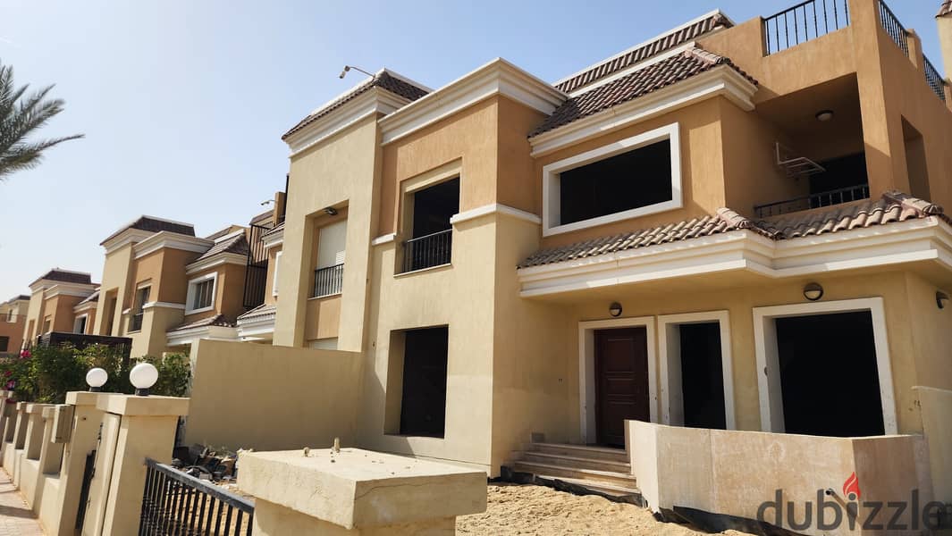 تاون هاوس كورنر للبيع 240 متر في سراي مستقبل سيتي بجوار مدينتي على محور الامل Townhouse corner for sale 240 m² in sarai, mostakbal city next madinaty 7