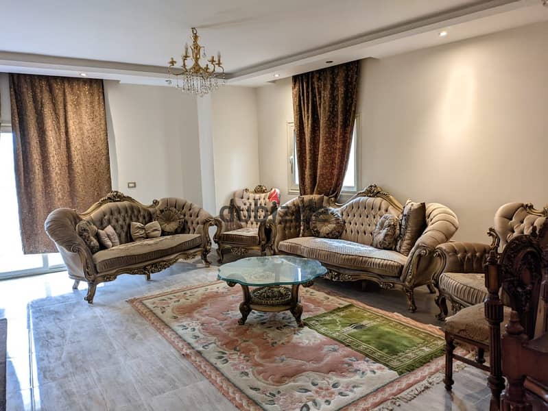 Furnished apartment for rent in Banafseg Buildings in the First Settlement 2