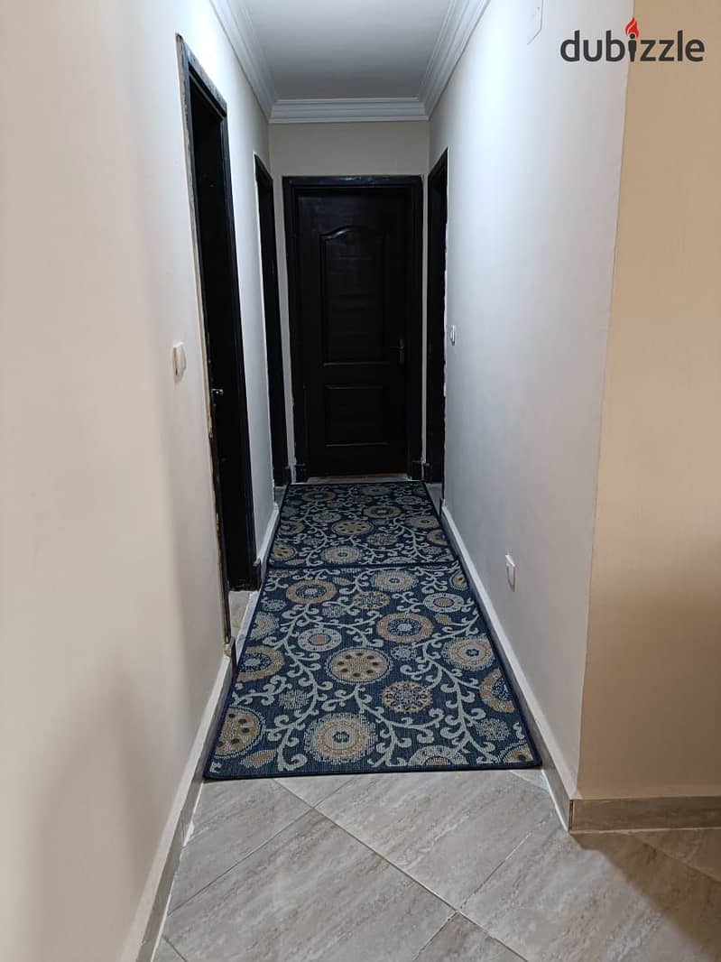 Furnished apartment for rent in the first compound in front of Gate 24, Al Rehab, in Dar Misr Al Qarnful 6