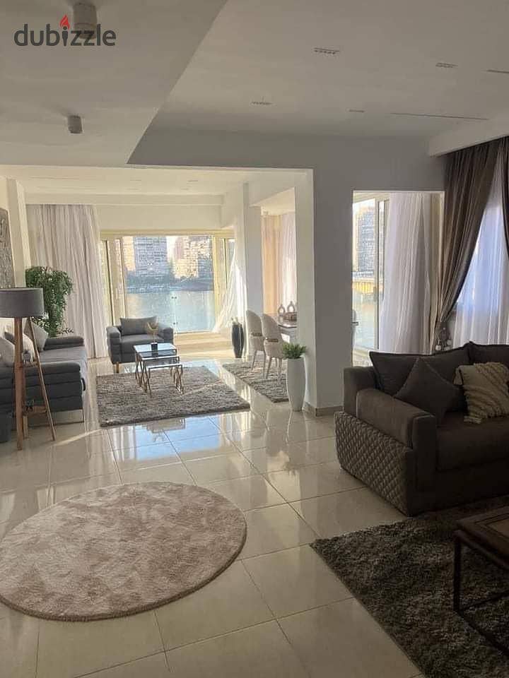 Service Apartment - Ready to move Panoramic nile view - Fully Finished & Furnished from Novara - in Maadi 2