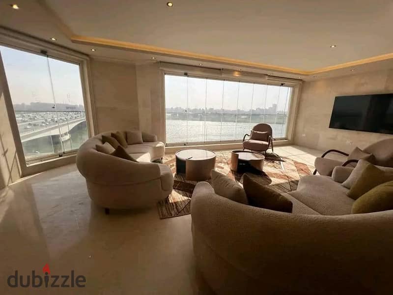 Apartment Sea View  for Sale  Fully finished  . Hotel furnishings, highest level appliances and air conditioning on Maadi Corniche 4