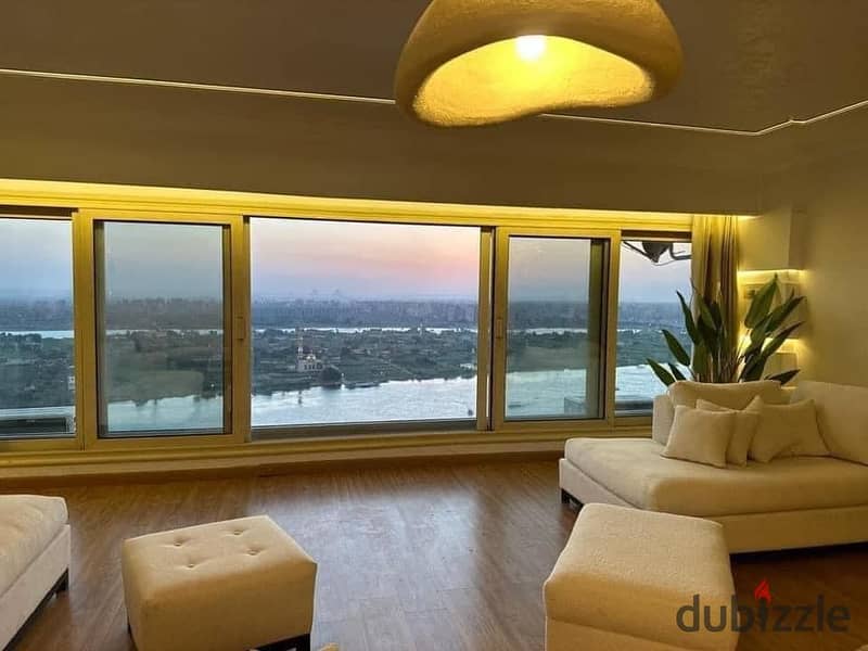 Apartment Sea View  for Sale  Fully finished  . Hotel furnishings, highest level appliances and air conditioning on Maadi Corniche 5