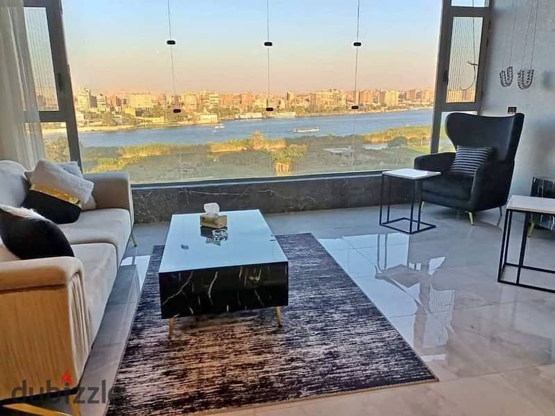 Ready to move a hotel apartment directly on the Nile, in installments 3