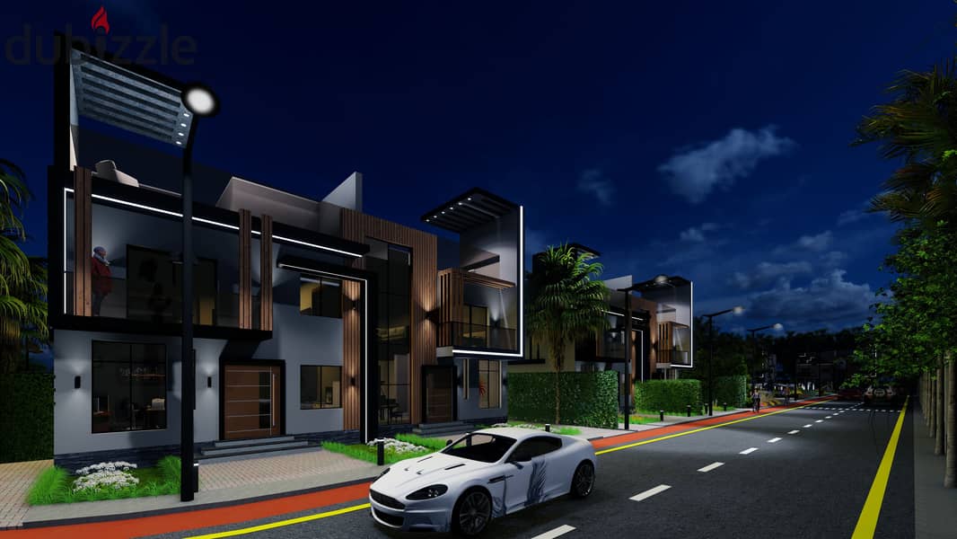 Villa for sale, in front of the entrance to Zayed 5, down payment 0% 8