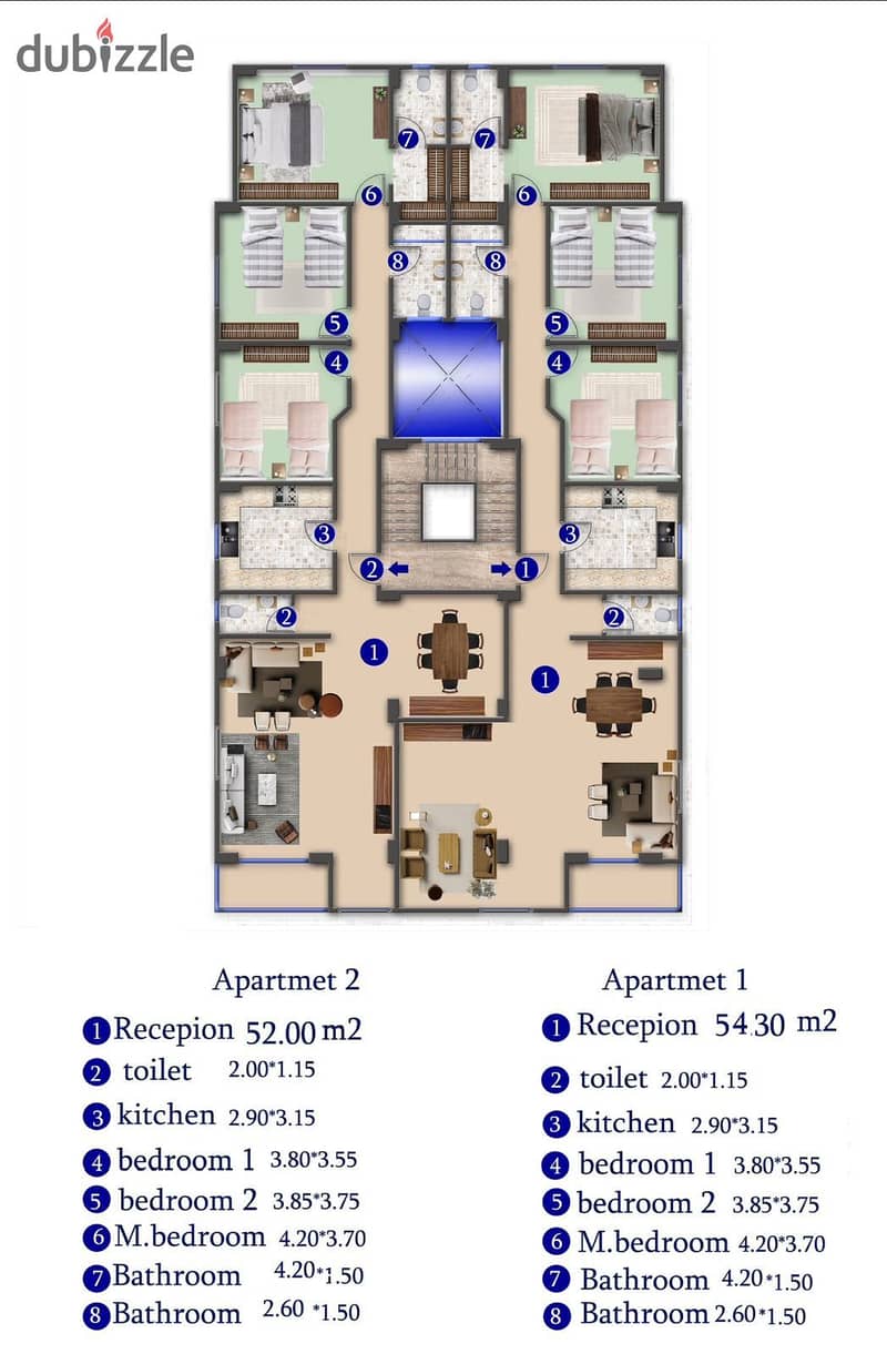 Apartment for sale in New Andalus, Fifth Settlement, near the southern 90th 1