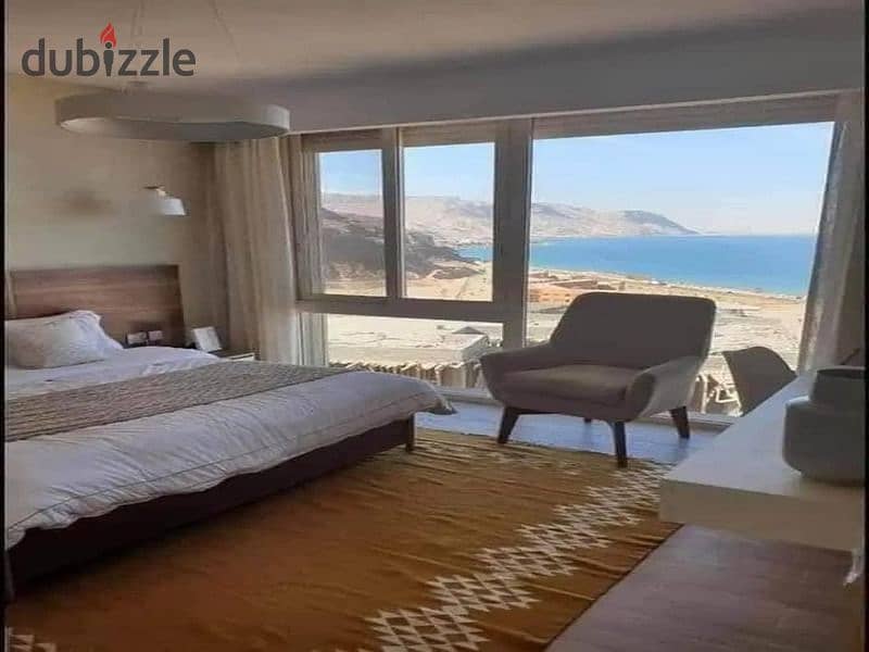 بفيو عالبحر شاليه 110م للبيع بأرقي مشاريع السخنه  Full sea view chalet 110m for sale in Ain Sokhna 0