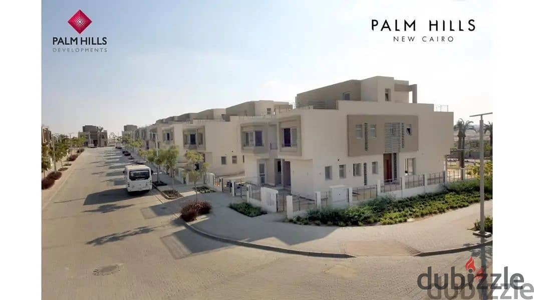 townhouse under market price for sale in palm hills new cairo 200m , prime location with installment 6