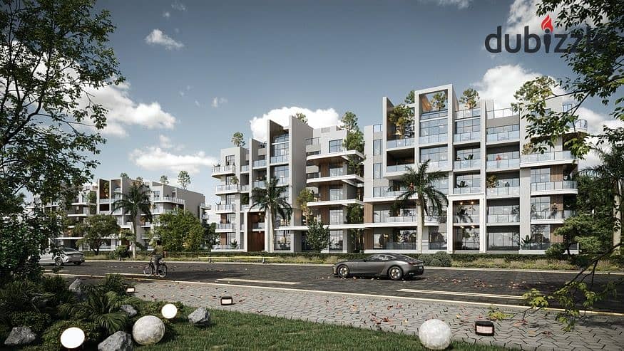 An apartment of 128 square meters with a 10% discount in The Lark compound, Fifth Settlement, directly on Suez Road 0