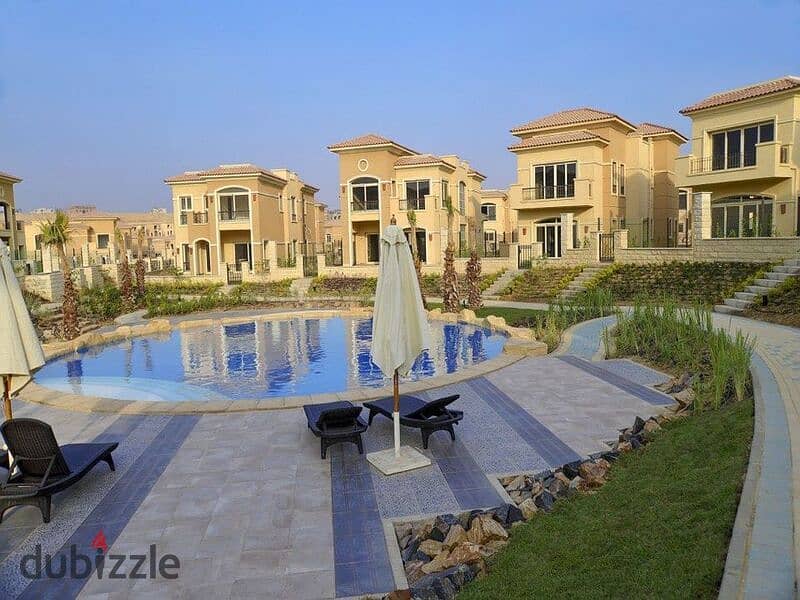 Villa for sale, 290 sqm, in installments, with a distinctive view, in Stone Park Compound 5