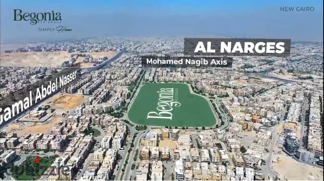 فيلا دوبلكس 217م للبيع موقع مميز في القاهره الجديده التجمع الخامس في كمبوند Begonia Residence قسط 134 الف فقط 1