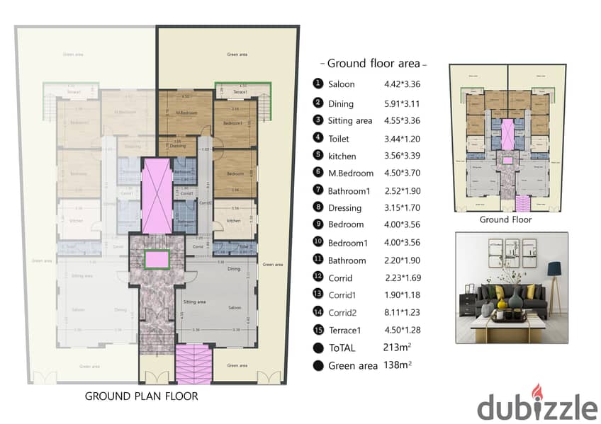 Apartment 245m in 9th District, 6th of October, in a prime location directly on Tahrir Street Cash or Installment 8